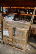 One Pallet of Miscellaneous to include Wall Clocks, Note Pads and Herb and Meat Choppers. As New.