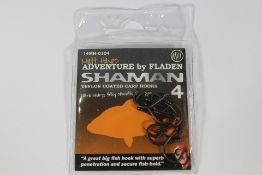 Forty Matt Hayes Shaman Teflon Coated Carp Hooks - Size 4. As New.