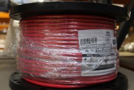 A NoBurn Fire Platinum Resistant Cable 1.5mm² 2+E Red.