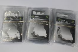 King Carp Micro Rings - Oval (12-2252), O (15-2250) and Leaf (15-2251) - 20 packs of 10 each. As New