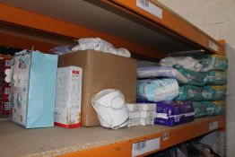 Quantity of Assorted Baby Products to include Nappies, Clothing and Others.