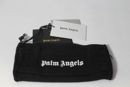 Fifty Palm Angels black/white cotton logo face masks.