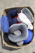 A large quantity of Travel Neck Pillows and related, pre-owned (Approximately 25 Items).