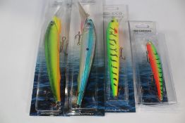 Fladen Mixed Hard Baits & Plugs - Twelve of each 18-2723FL38, 2717FL65, 2723FL34 and 2012FL65. As Ne