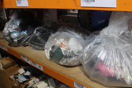 Four Bags of Assorted Clothing to include: Men's; Superdry and Bench Shorts, Shirts, Regatta and Son