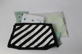 Fifty Diags functional black/white off - white face masks.