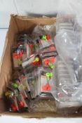 Forty one packs of Fladen Mixed Coloured Jig Heads - 10 of each 35-11040/11060, 12 x 35-12080 and 9