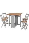 Santos Butterfly Folding Space Saving Dining Set -