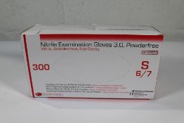 Twenty Boxes of 300 Nitrile Examination Gloves 3.0
