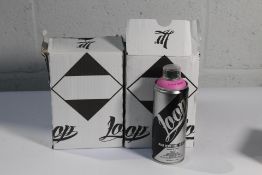Twenty Five Loop Spray Paint Cans to include , 2x