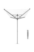 Brabantia Lift-O-Matic 50m 4-Arm Rotary Airer with