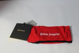 Fifty Palm Angels red cotton logo face masks.