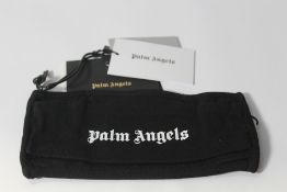 Fifty Palm Angels black/white cotton logo face mas