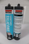 Approximately 25 Soudal Trade Sanitary Silicone -