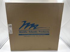 Five boxed as new Middle Atlantic U3 Universal 3-Space Rackshelves.