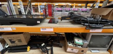 Quantity of Musical/Instrument Stands, TVs, Cables and Books to include QuikLok Stands, TUV LGS Mill