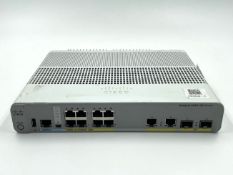 A pre-owned Cisco WS-C2960X-9PC-L Network Switch.