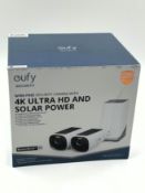 A boxed as new Eufy eufyCam 3 S330 4K Solar Security 2-Camera Kit (M/N: T88713W1) (Box sealed, some