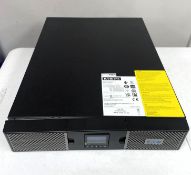 A pre-owned Eaton 9PX 2200I RT2U UPS (M/N: 9PX2200IRT2U S/N: 9103-73784-00P) (Some damage to casing,