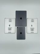 Four pre-owned Apple iPads sold for parts; 1 x A2568, 1 x A2197 and 2 x A1823 (Remote management lo