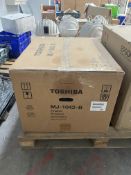 A boxed as new Toshiba MJ-1042-B Finisher Unit (Box opened).