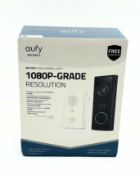 A boxed as new Eufy Security C210 Wireless Video Doorbell (M/N: E8222313) (Box sealed, some damage t