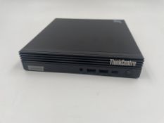 A boxed as new Lenovo ThinkCentre M80q Gen 3 Tiny PC with Intel i5-12500T 2.00GHz CPU, 16GB RAM, 512