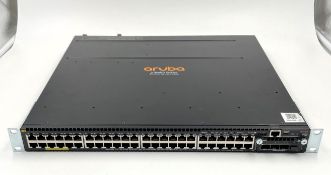 A pre-owned HPE Aruba 3810M JL074A with JL083A Network Switch.