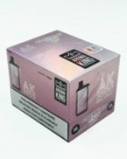 A box of ten Aroma King Strawberry Peach Citrus 10ml/20mg disposable vapes (Manufacture date: 06/202
