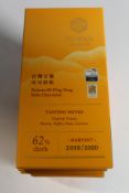 Ten 45g bars of Fu Wan Taiwan #5 Ping Tung Nibs Chocolate (62% dark, Exp: 17/06/2024).