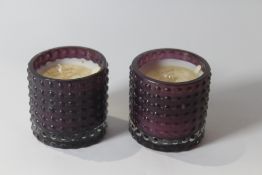 Five Anthropologie Lavender Balsam Candles.