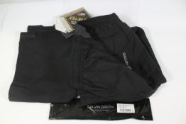 One pair of men's Galvin Green Andy GORE-TEX Waterproof Golf Trousers (Xshort M).