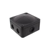 Nine WISKA COMBI 607/5 BK Polypropylene 110 x 110 x 66mmD Enclosure Black IP66 with 5 Pole Terminal