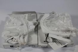 An Aubade Lovessence floral underwired blanc (White) bra (Size UK 32 C) and a pair of matching Brief