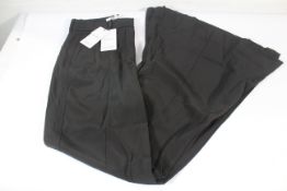 Reiss Gabi Fluid Flare Trousers - Black (8R).