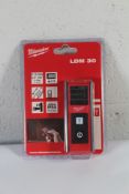 Milwaukee LDM 30M Laser Rangefinder Distance Meter Measure 4933459276.