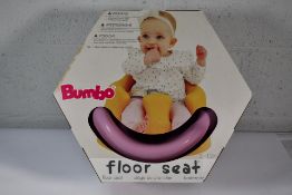 Bumbo Floor Seat for 3-12m Babies in Cradle Pink (Some water damage to side of box).