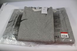 Three Nike Park 20 Senior Crew Sweatshirts Grey Men's Size 3 x L.