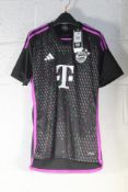 Adidas Bayern Munchen Away Replica 23/24 Slim Fit Shirt, Men's, Size S.