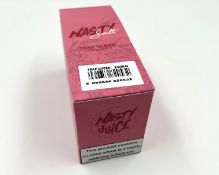 Four boxes of ten Nasty Salt Trap Queen Strawberry 10ml 20mg Nic Salt E-Liquid (BBD: Sep 2024) (Over