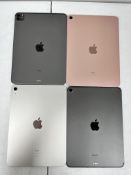 Four pre-owned Apple iPads sold for parts (All items iCloud Locked/Lost Mode. Sold for parts only)