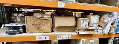 A large quantity of assorted new and pre-owned electrical components and related items (All items s