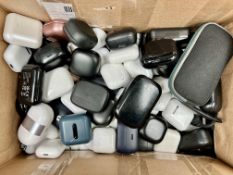 A quantity of assorted pre-owned in-ear headphones (All items sold as seen).