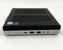 A pre-owned HP EliteDesk 800 G3 Mini with Intel I5-7500 3.40GHz, 8GB RAM, 225GB SSD running Windows