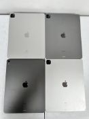 Four pre-owned Apple iPads sold for parts (All items iCloud Locked/Lost Mode. Sold for parts only)