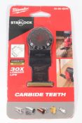 Ten Milwaukee Starlock 35mm Carbide-TCT Multi-Tool Blades.