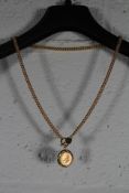 Fersera Tuscan Lira 18ct Gold Plated Brass Necklace.