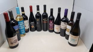 Twelve bottles of assorted wine to include Corbucci, The Tapas Wine Collection, Musita and Verso Sud