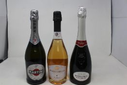 Four Martini Asti Sparkling white Wine 4 x 750ml, Four Bortolomiol Bandarossa Prosecco Extra Dry Red