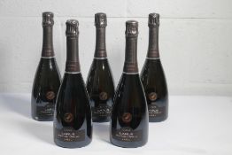 Five Cava Reserva Larus Pinot Noir Xarello Brut Nature Sparkling Wines 5 x 750ml.